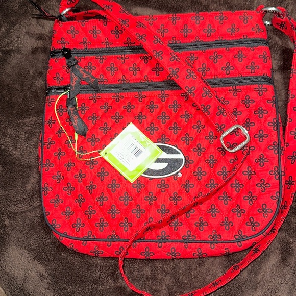 VERA BRADLEY GEORGIA BULLDOGS UGA CROSSBODY BAG. - Picture 8 of 12